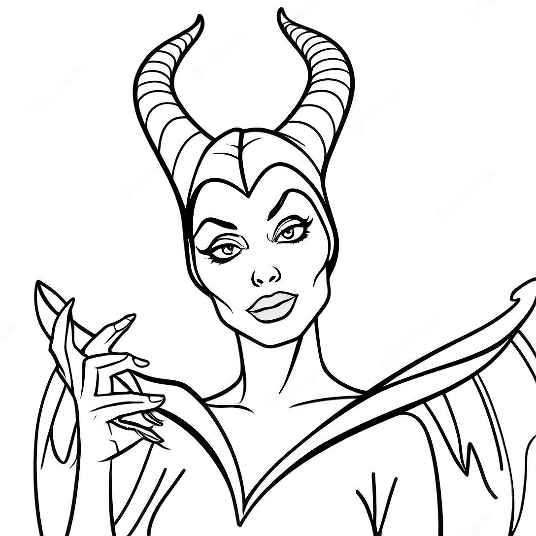 Maleficent Coloring Page | Maleficent coloring page