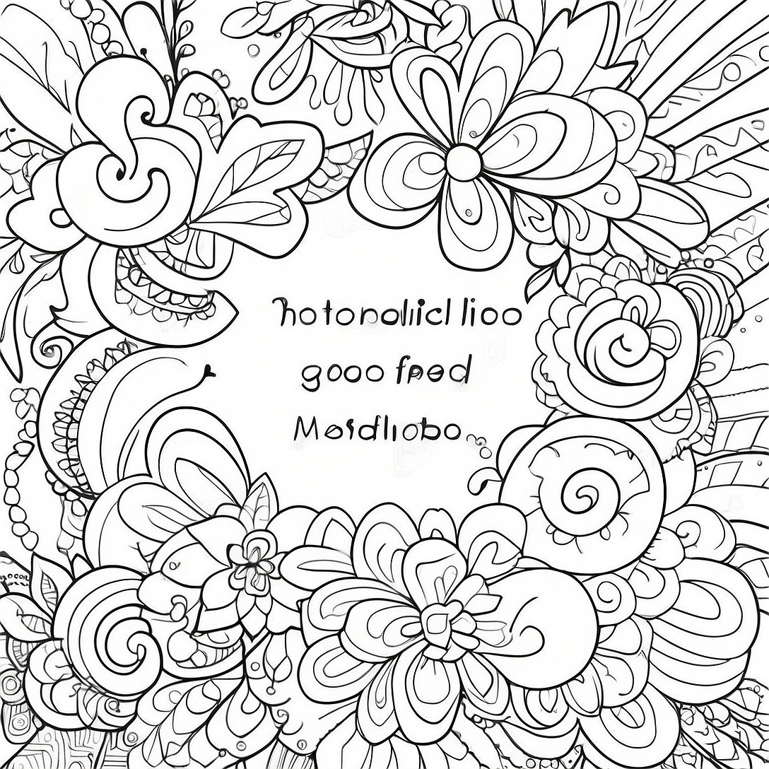 Good Vibes Inspirational Quotes Coloring Page | Good Vibes coloring page