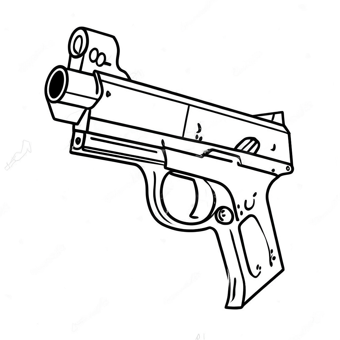 Fortnite Gun Coloring Page | Fortnite Gun coloring page