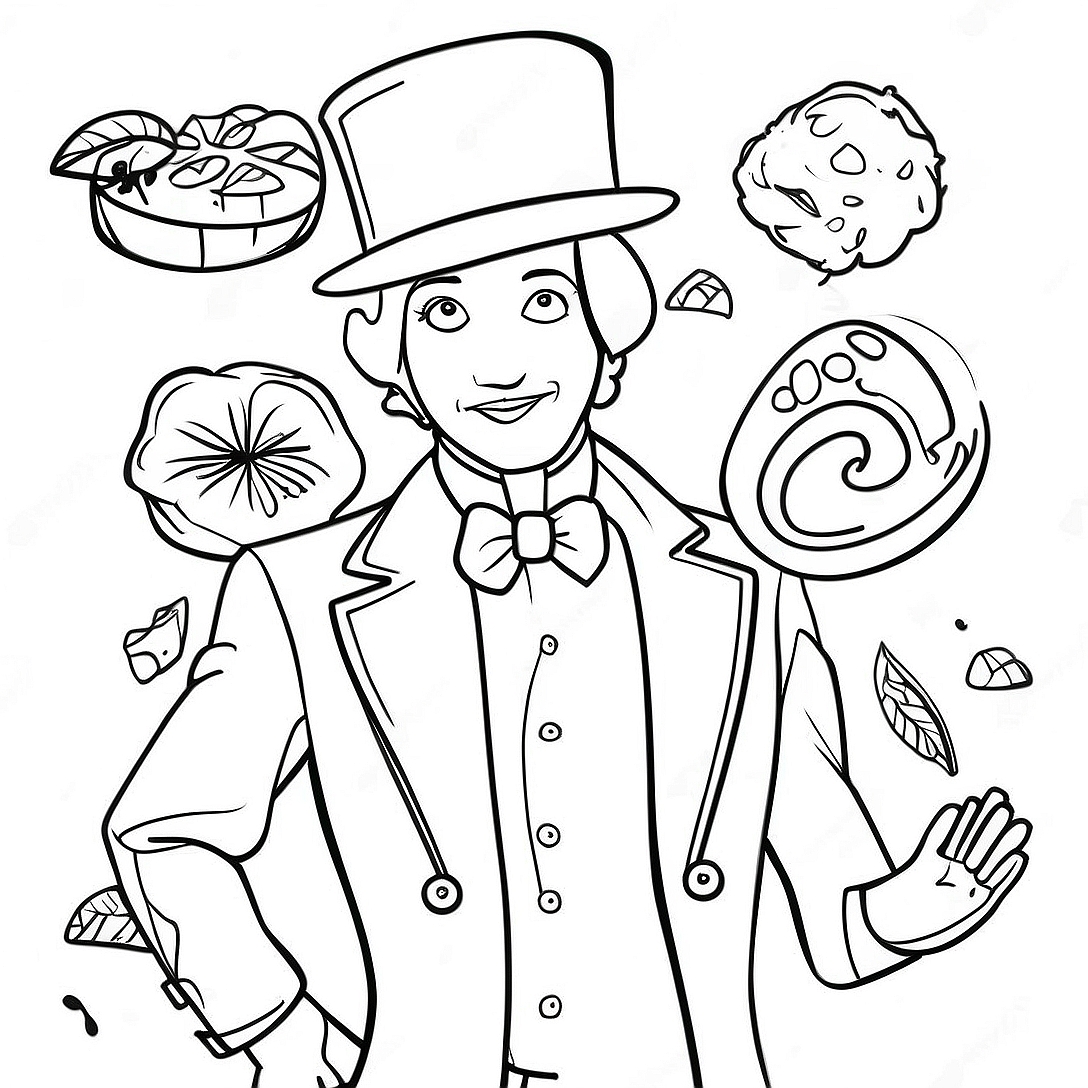 Charlie and the Chocolate Factory Coloring Page | Charlie and the Chocolate Factory coloring page