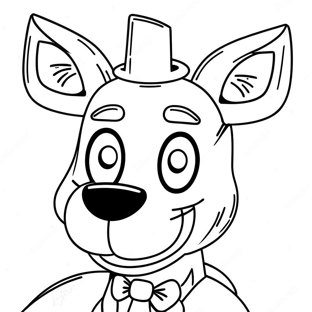 Mangle FNAF Coloring Page | Mangle FNAF coloring page