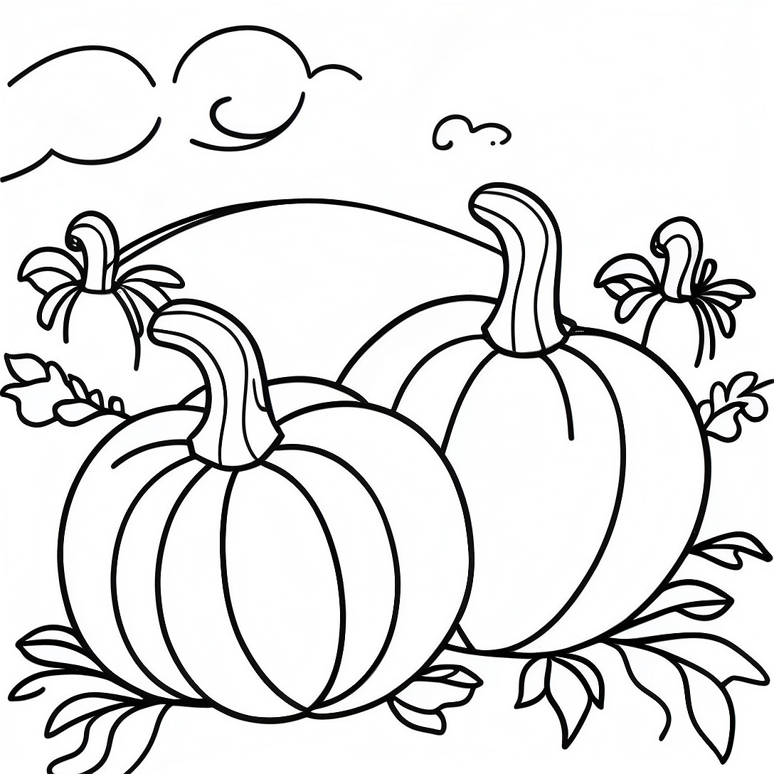 Pumpkin Patch Coloring Page | Pumpkin Patch coloring page