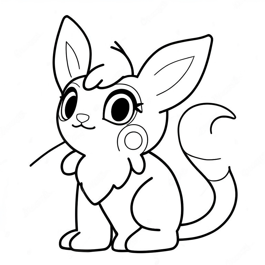 Sylveon Coloring Page | Sylveon coloring page