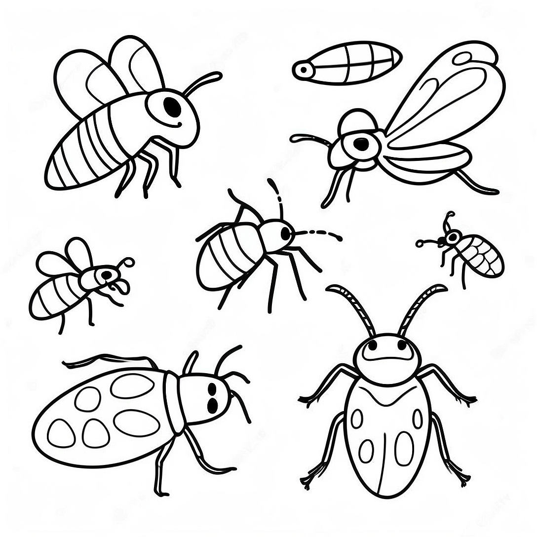 Bugs Coloring Page | Bugs coloring page