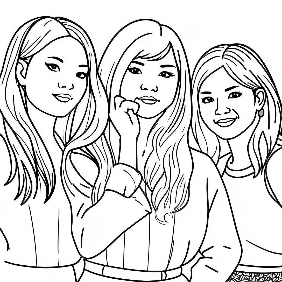 Blackpink Coloring Page | Blackpink coloring page