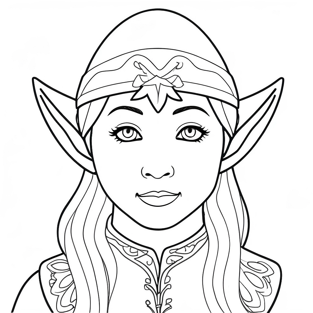Elf for Adults Coloring Page | Elf for Adults coloring page