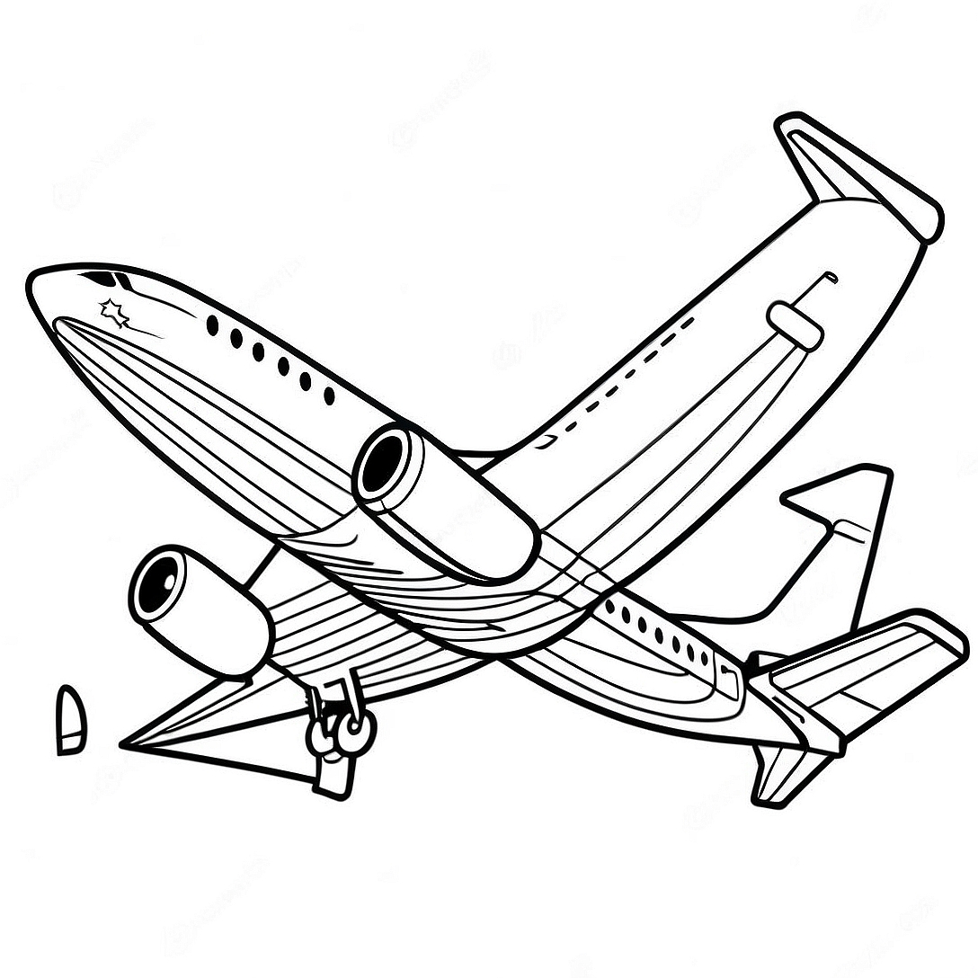 Boeing 737 Coloring Page | Boeing 737 coloring page