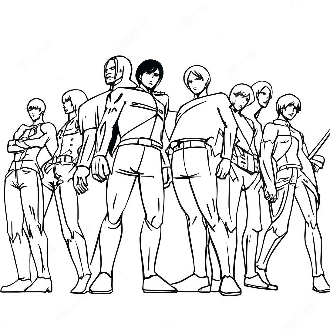 Attack on Titan Coloring Page | Attack on Titan coloring page