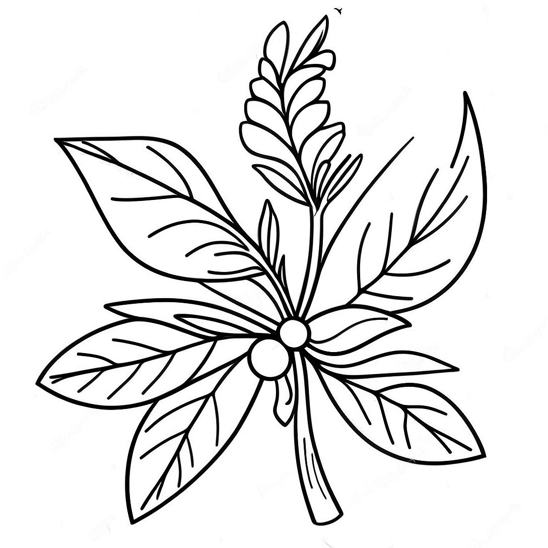 Mistletoe Coloring Page | Mistletoe coloring page