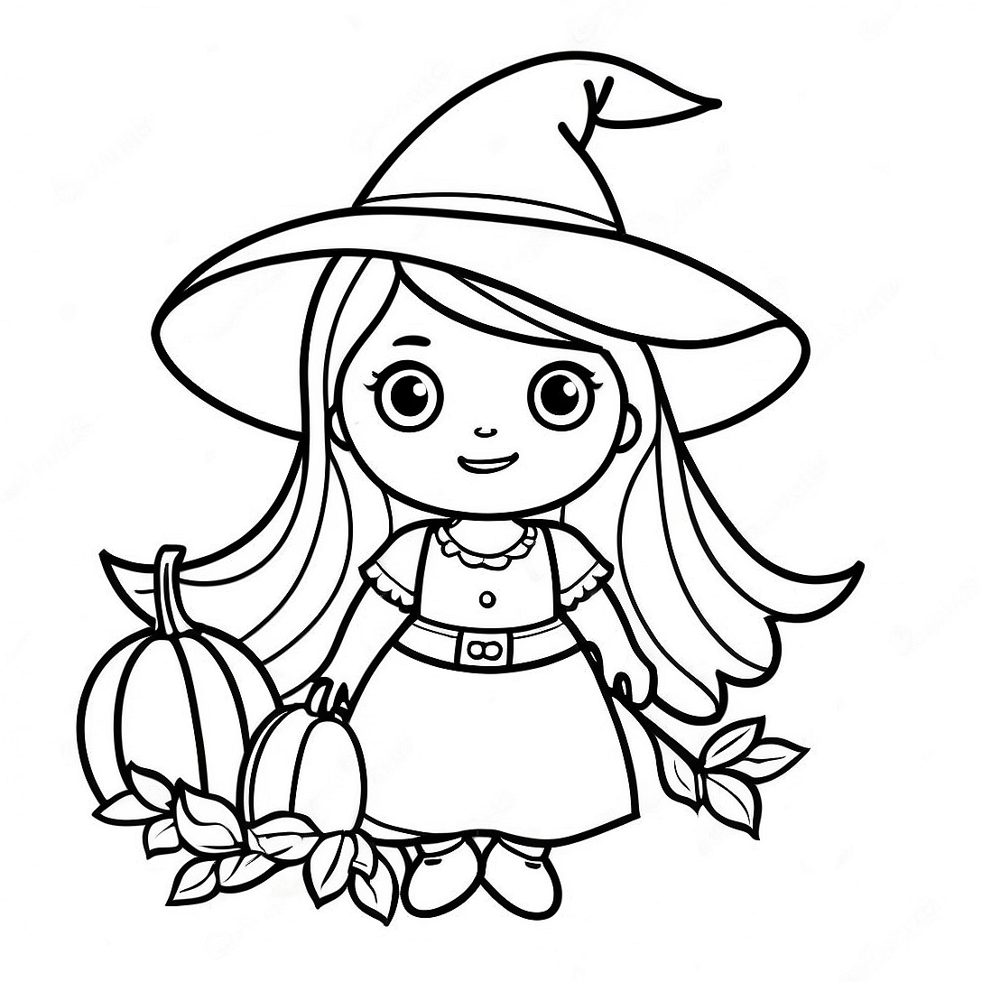 Witchy Coloring Page | Witchy coloring page