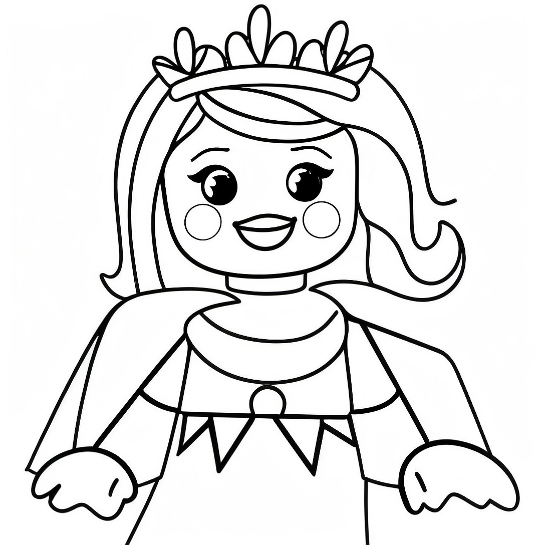 Lego Princess Coloring Page | Lego Princess coloring page