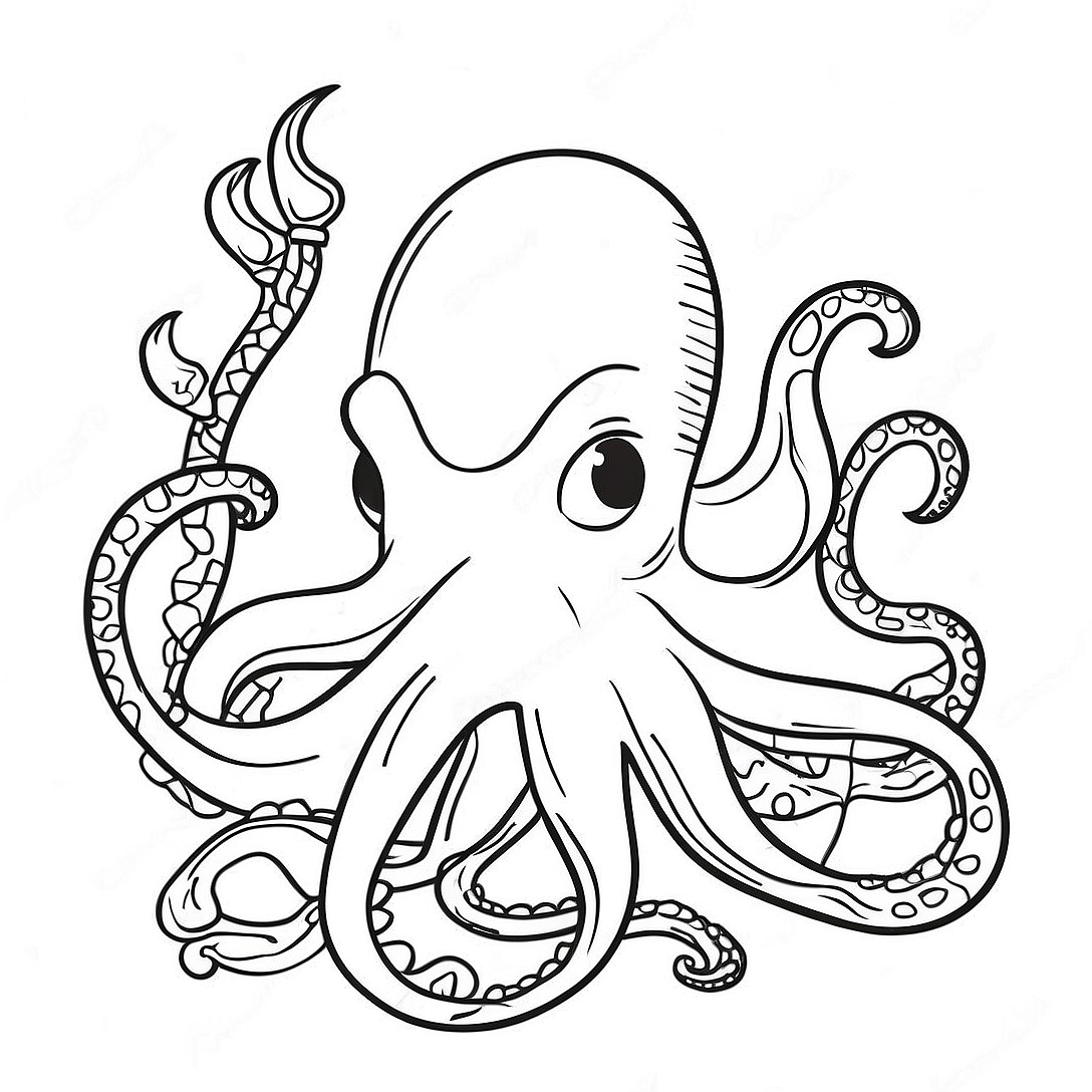 Teenage Kraken Coloring Page | Teenage Kraken coloring page