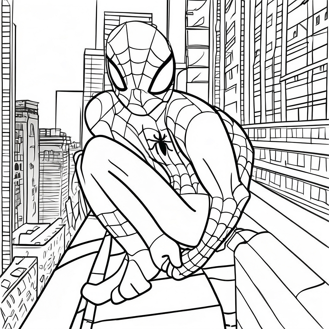 Spiderman Far From Home Coloring Page | Spiderman Far From Home coloring page