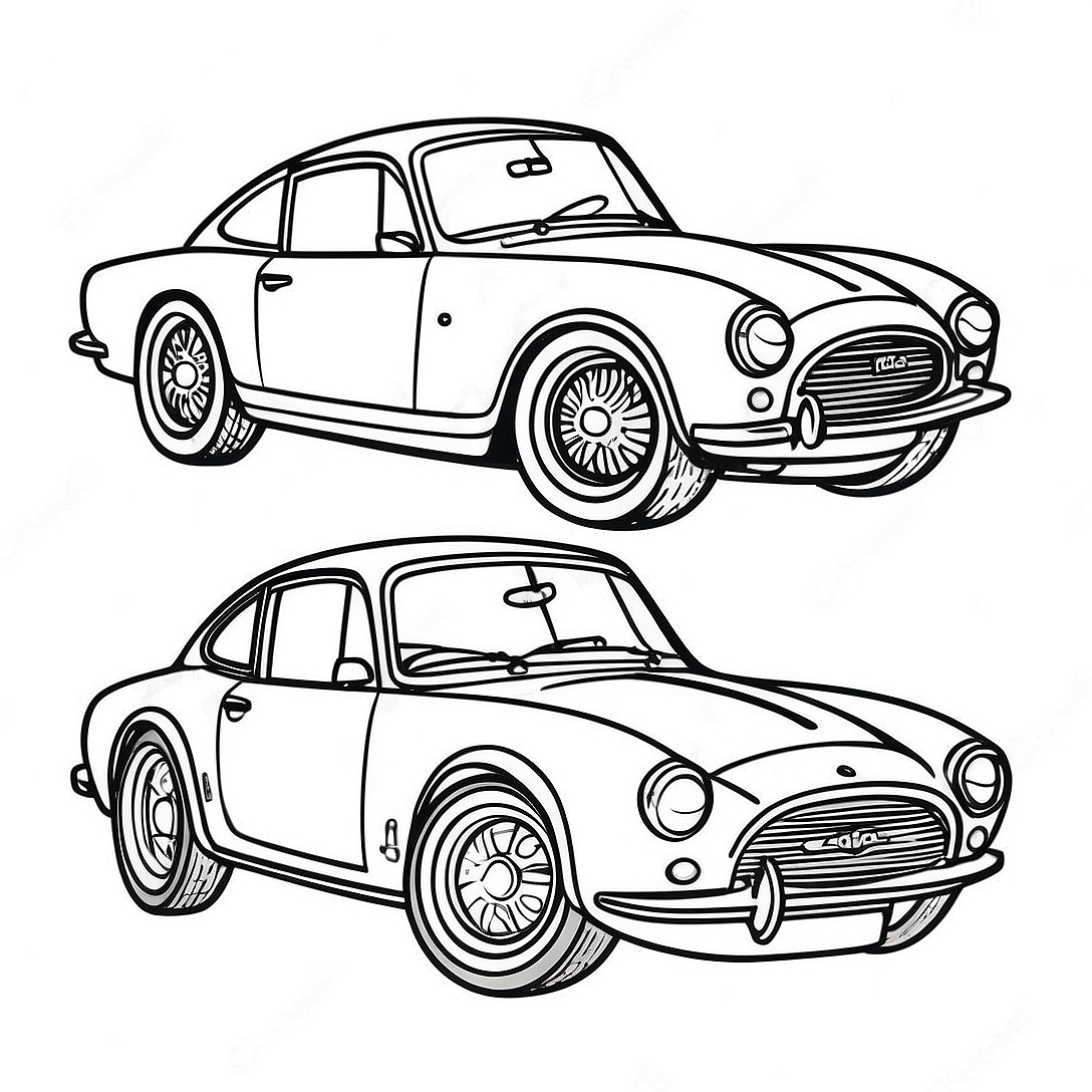 Classic JDM Sports Car Coloring Page | JDM coloring page