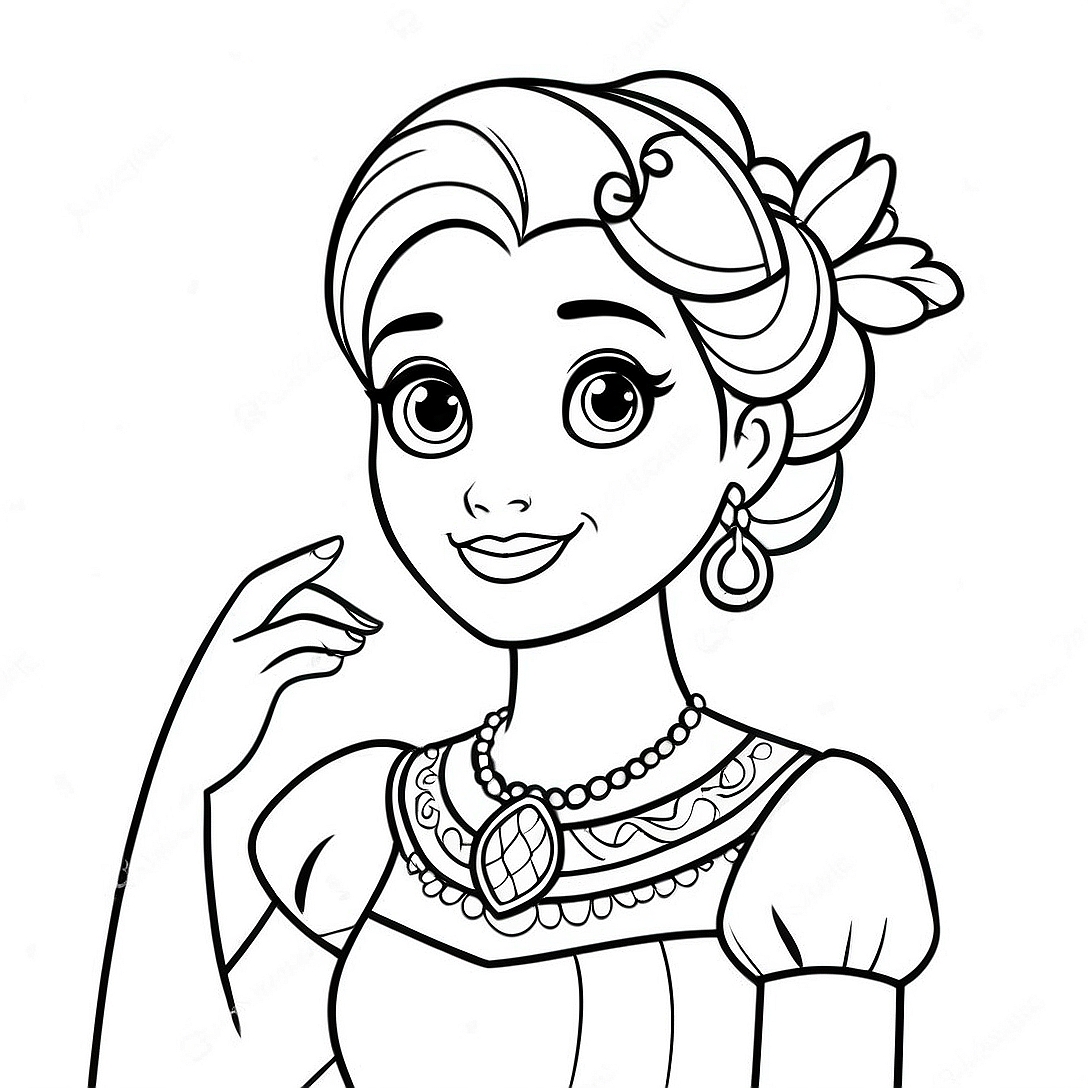 Elena of Avalor Coloring Page | Elena of Avalor coloring page