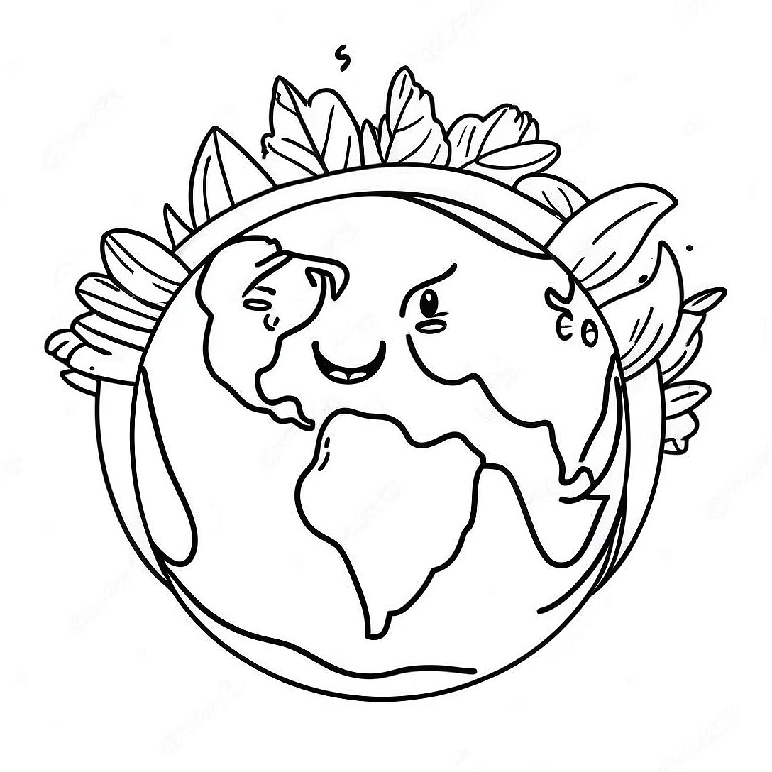 Happy Earth Day Coloring Page | Happy Earth Day coloring page