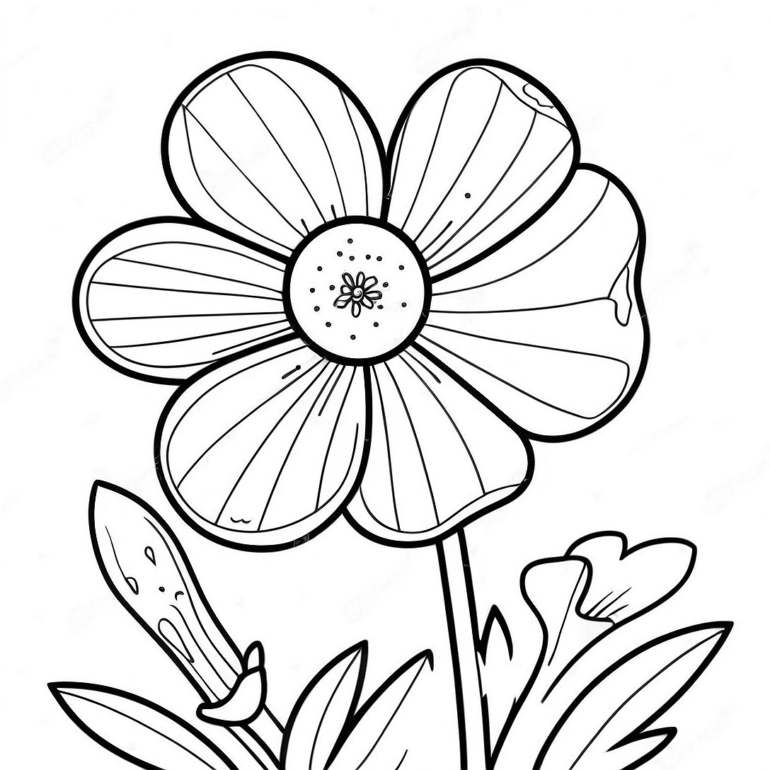 Buttercup Flower Coloring Page | Buttercup coloring page