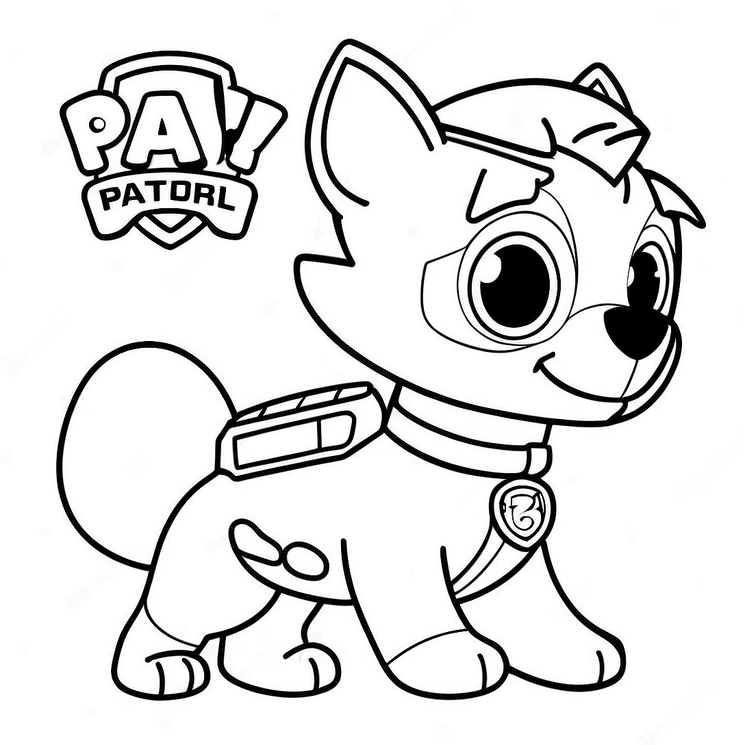 Rocky Paw Patrol Coloring Page | Rocky Paw Patrol coloring page
