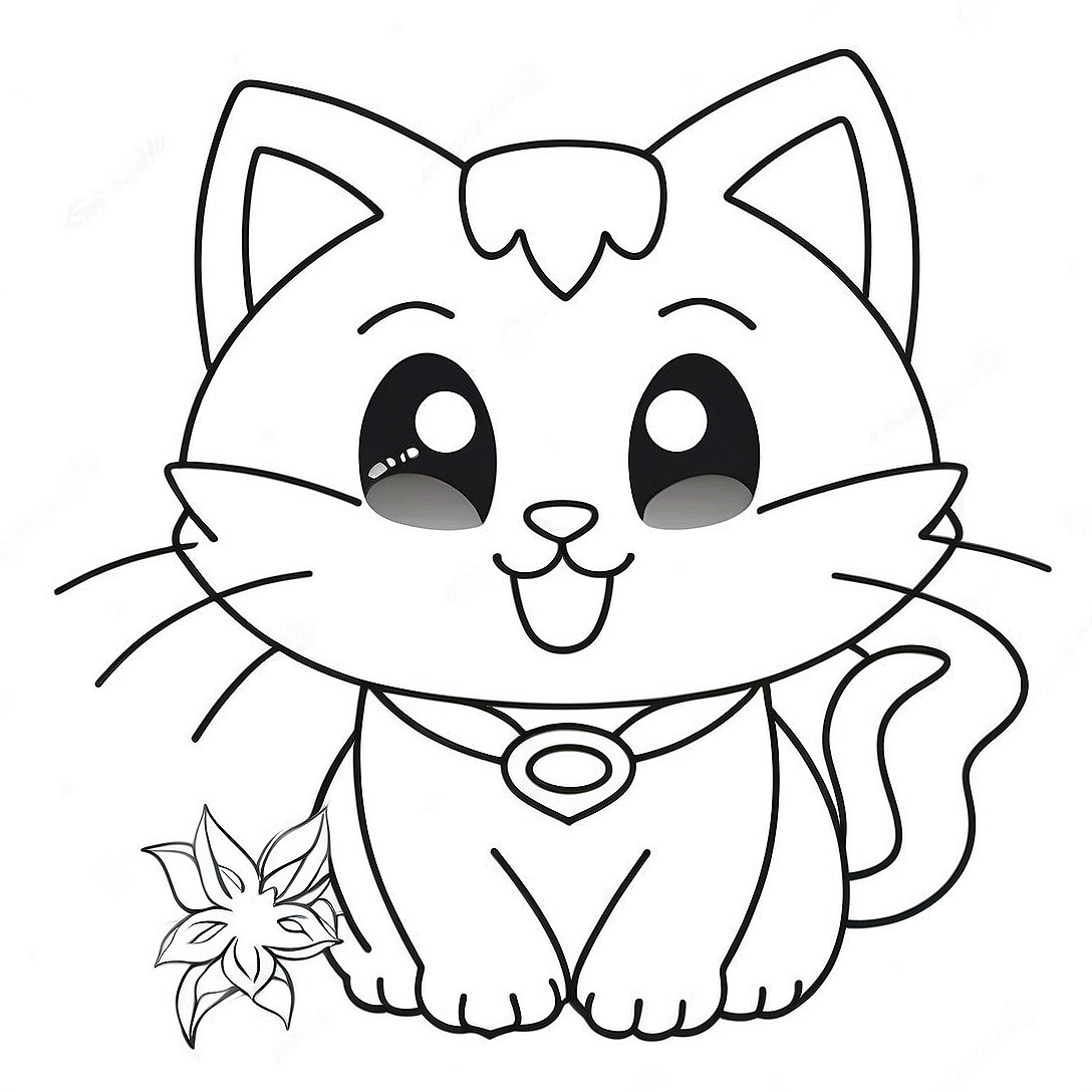 Super Kitty Coloring Page | Super Kitty coloring page