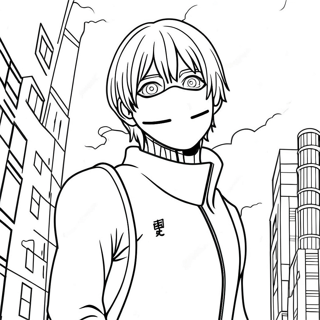 Tokyo Ghoul Coloring Page | Tokyo Ghoul coloring page