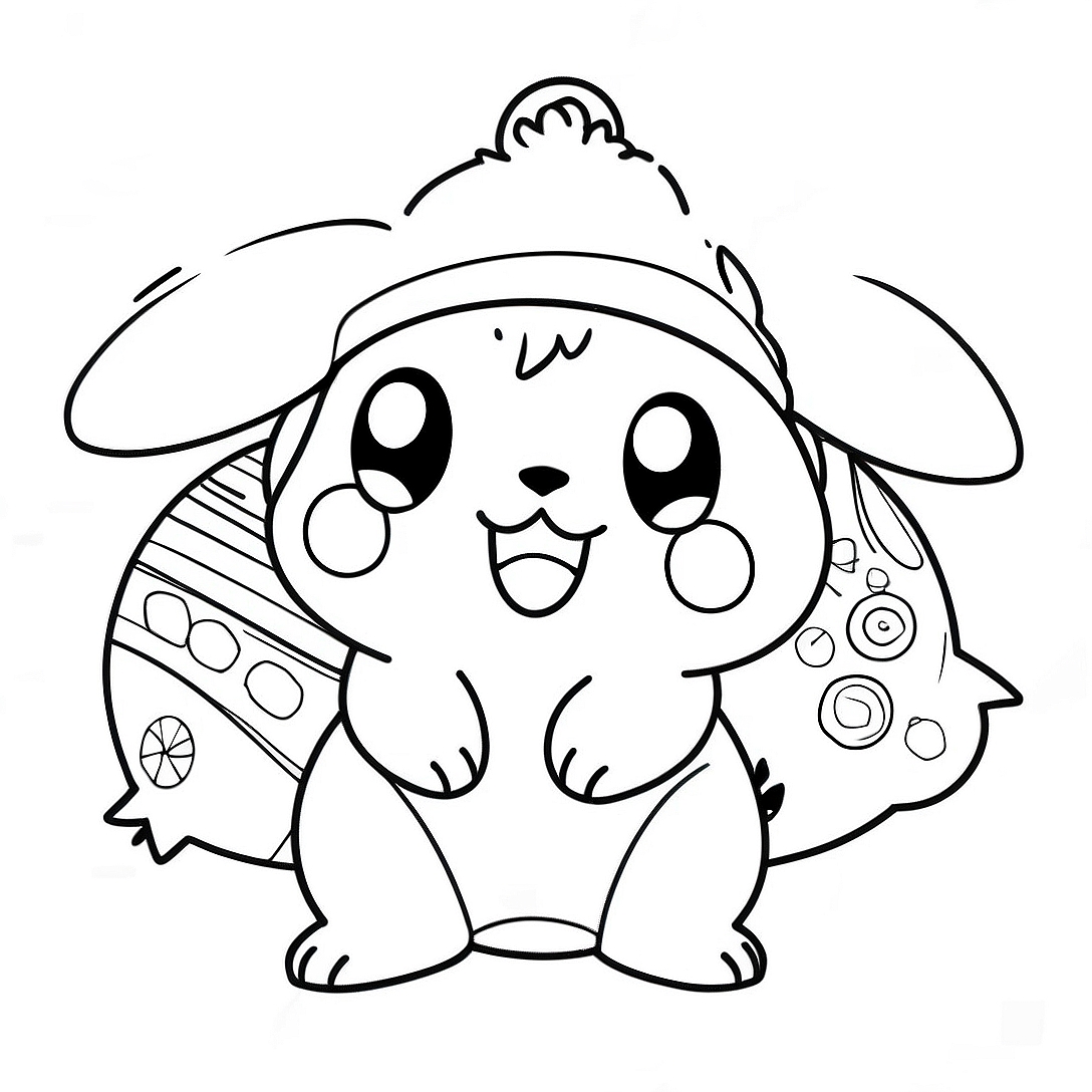 Christmas Pokemon Coloring Page | Christmas Pokemon coloring page