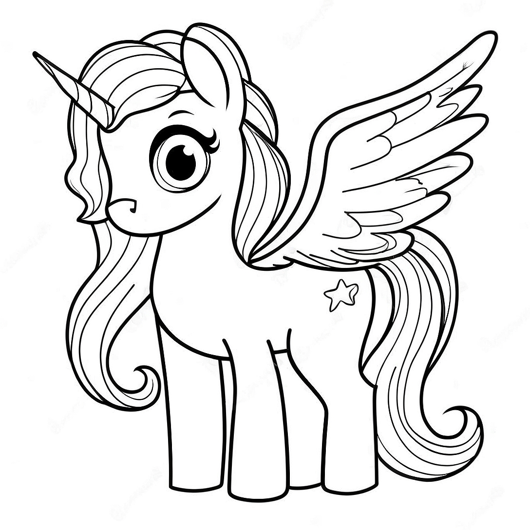 Alicorn Coloring Page | Alicorn coloring page