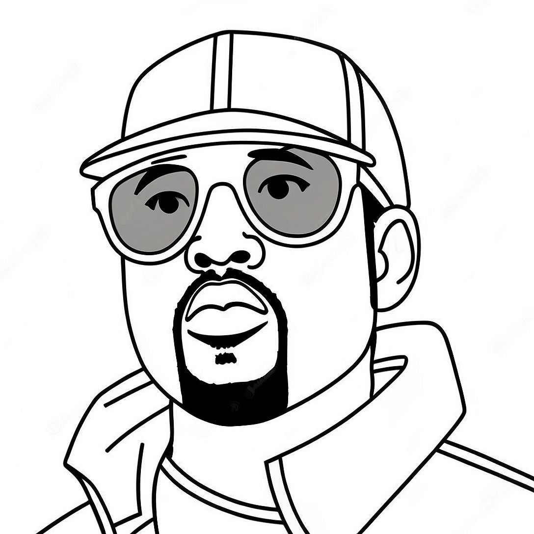 Kanye West Coloring Page | Kanye West coloring page