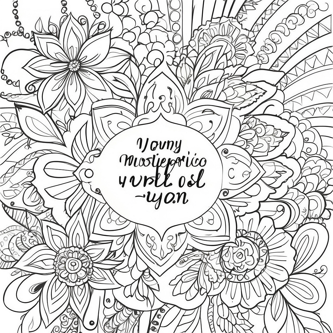 Motivational Quotes with Beautiful Designs Coloring Page | Uplifting Inspirational Quotes coloring page