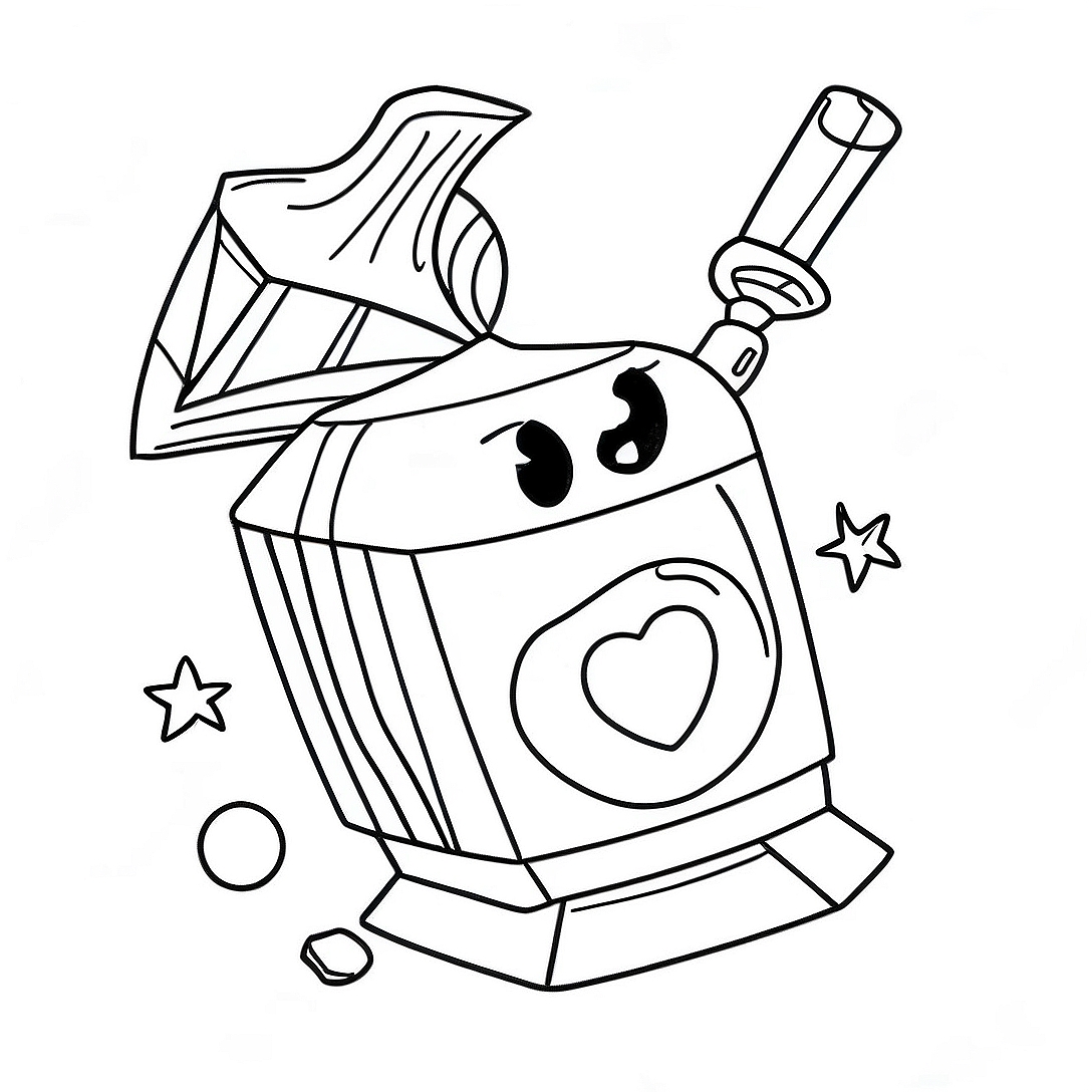 Dreidel Hanukkah Coloring Page | Dreidel Hanukkah coloring page