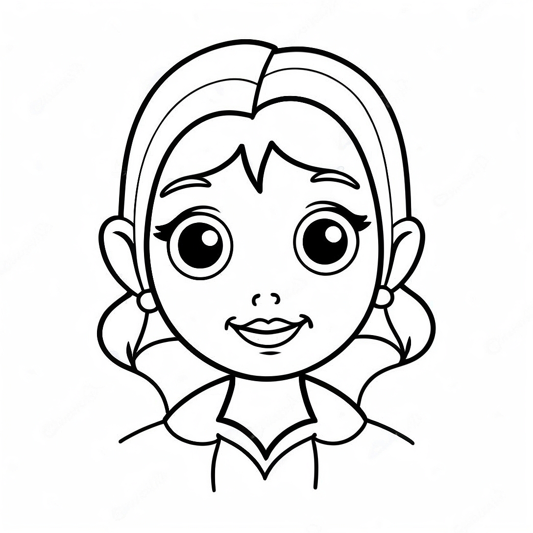 Cute Girl Vampire Coloring Page | Girl Vampire coloring page