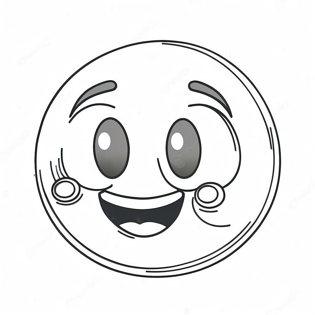 Emoji Coloring Page | Emoji coloring page