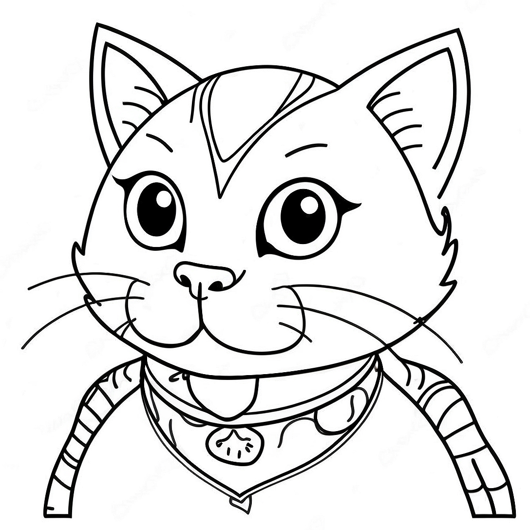 Realistic Warrior Cat Coloring Page | Realistic Warrior Cat coloring page