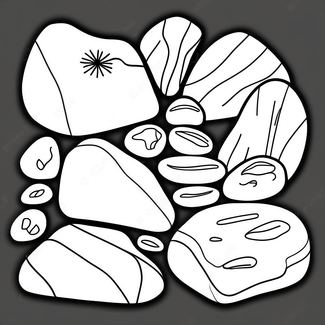 Types of Rocks Coloring Page | Types of Rocks coloring page
