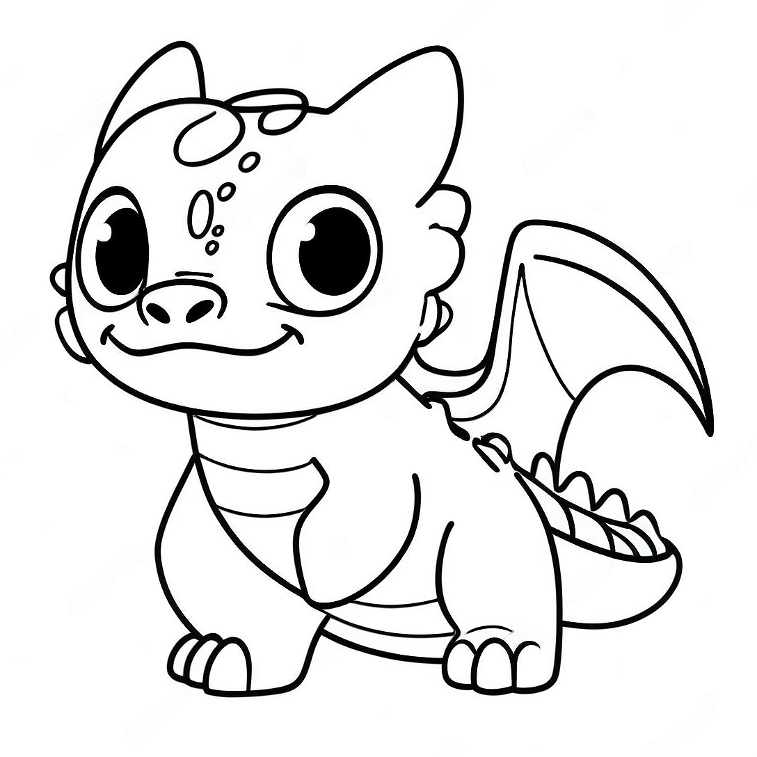 Night Fury Coloring Page | Night Fury coloring page