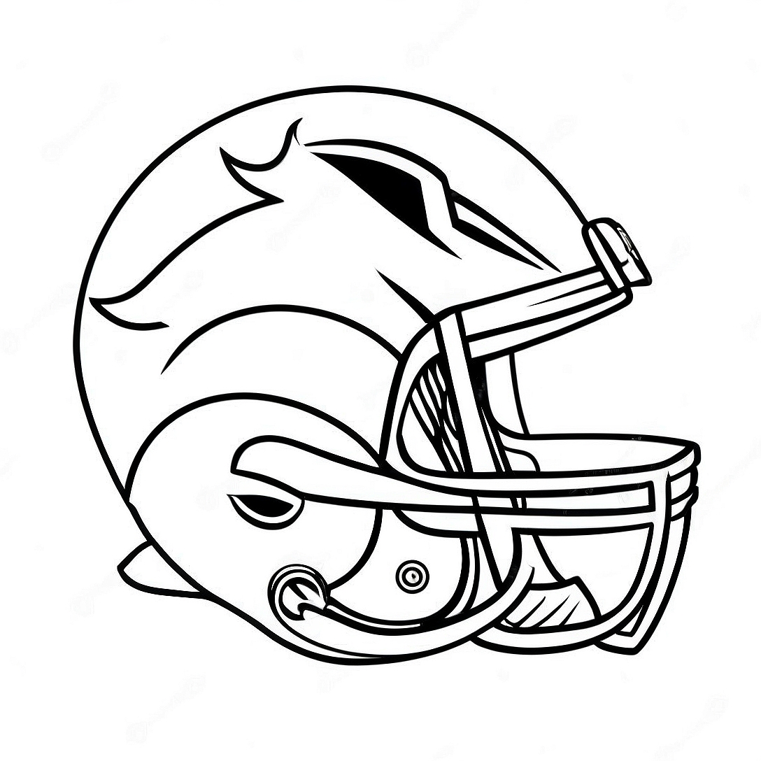 Denver Broncos Logo Coloring Page | Denver Broncos coloring page
