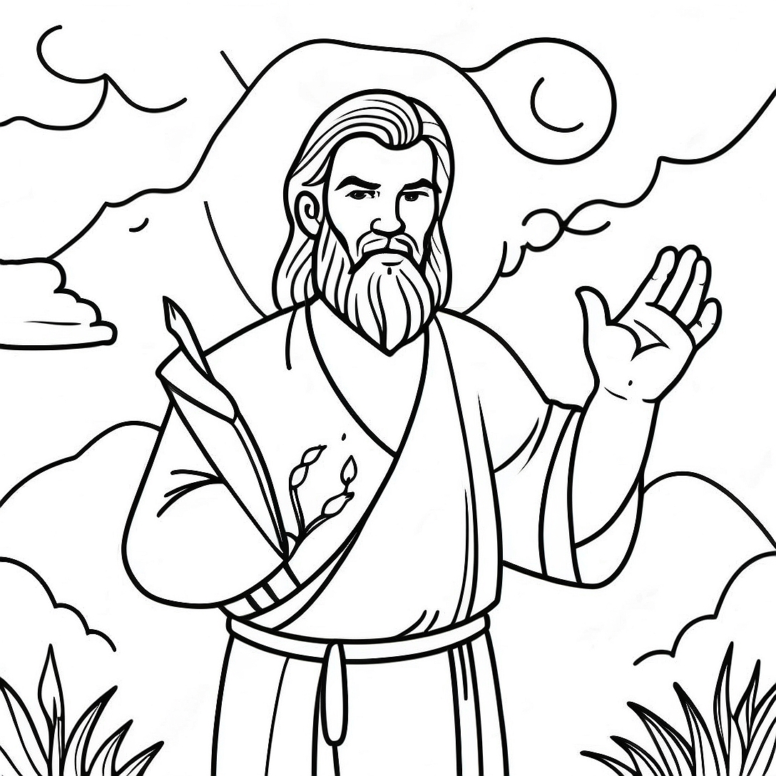 Elijah Coloring Page | Elijah coloring page