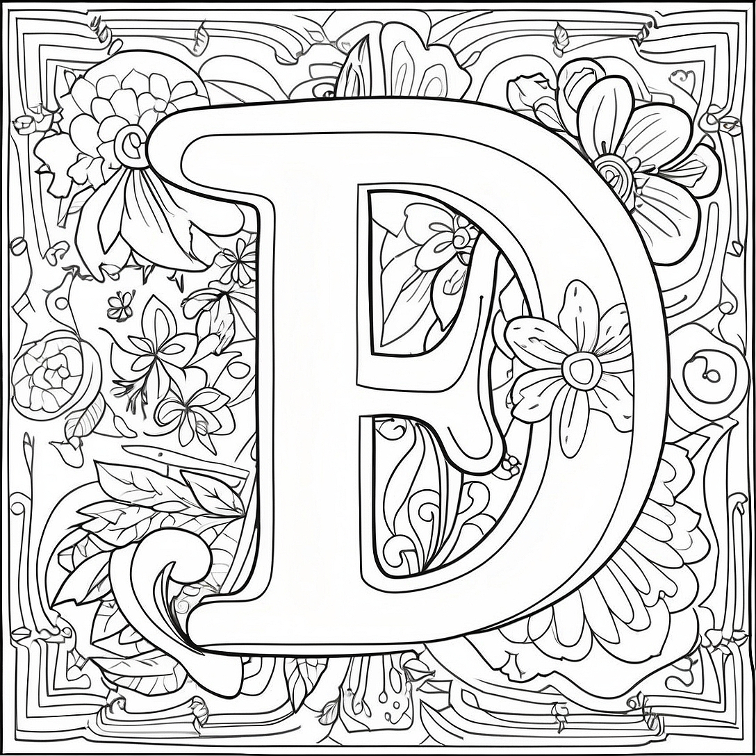 Letter F Coloring Page | Letter F coloring page