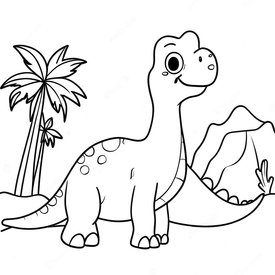 Brontosaurus Coloring Page | Brontosaurus coloring page