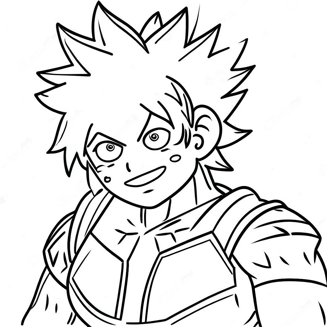 Bakugo Coloring Page | Bakugo coloring page
