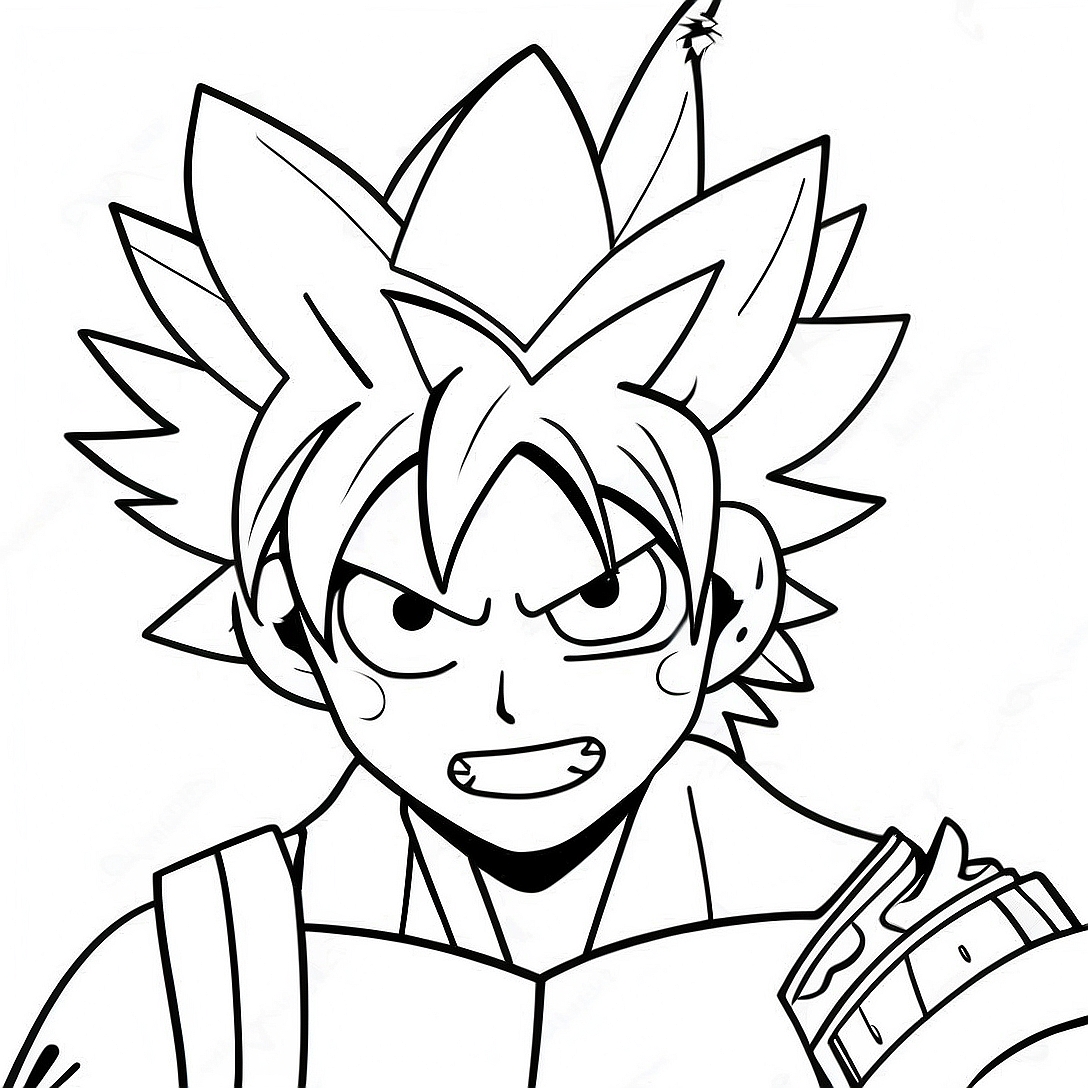 Explosive Bakugo Action Coloring Page | Bakugo coloring page