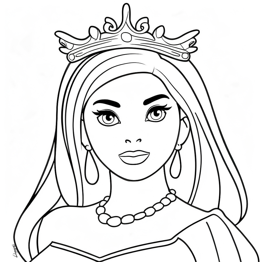 Elegant Roblox Royale High Princess Coloring Page | Roblox Royale High coloring page