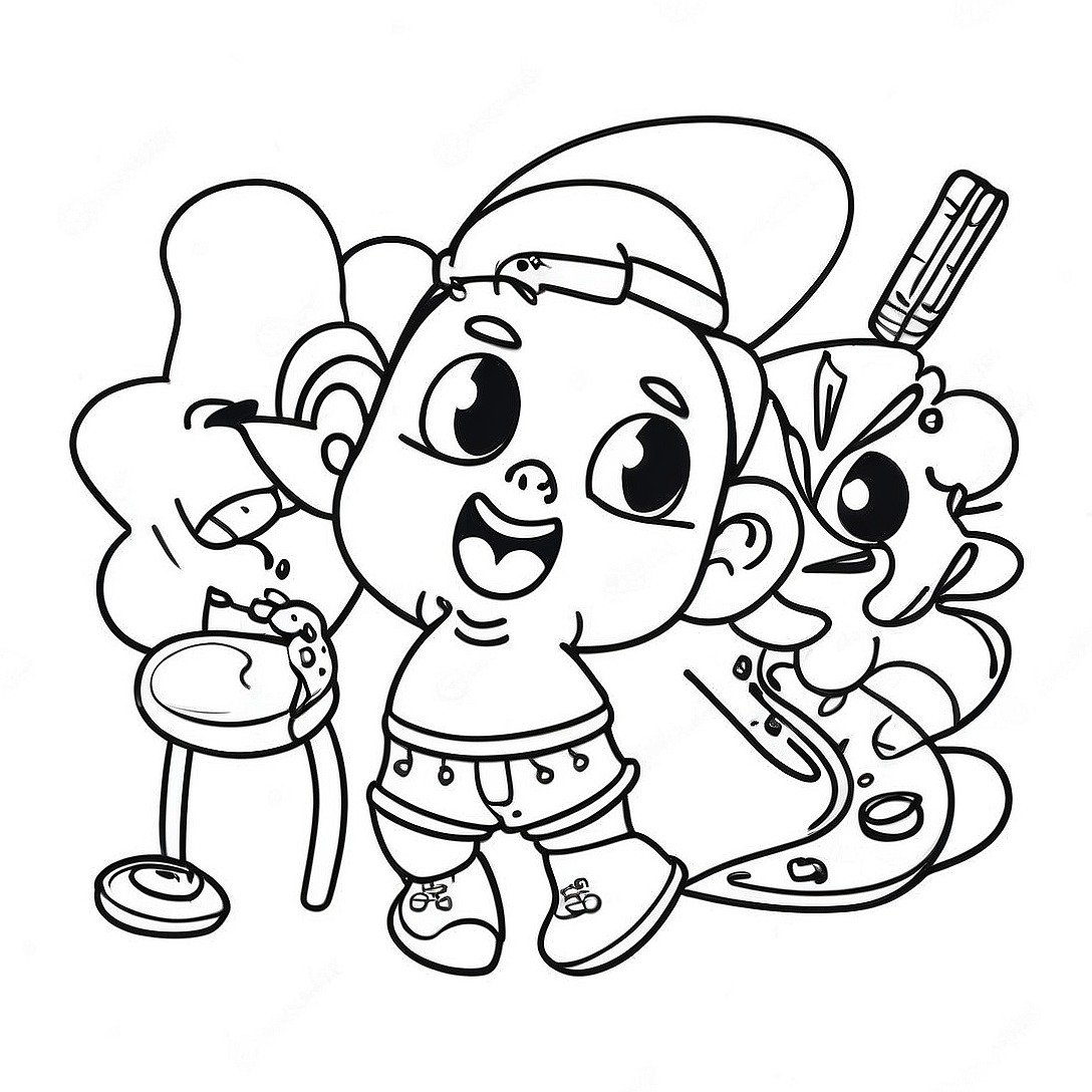 Friday Night Funkin Coloring Page | Friday Night Funkin coloring page