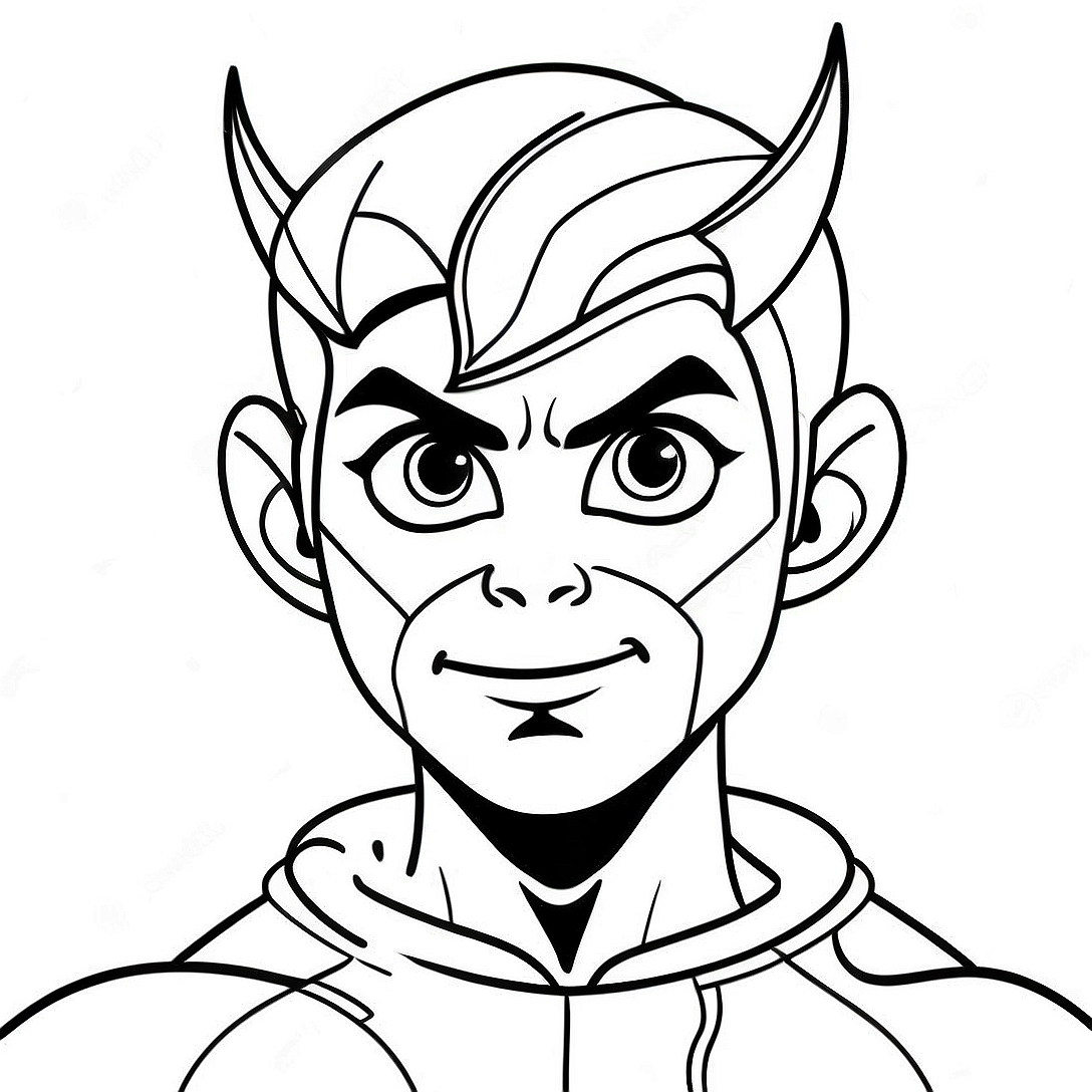 Beast Boy Coloring Page | Beast Boy coloring page