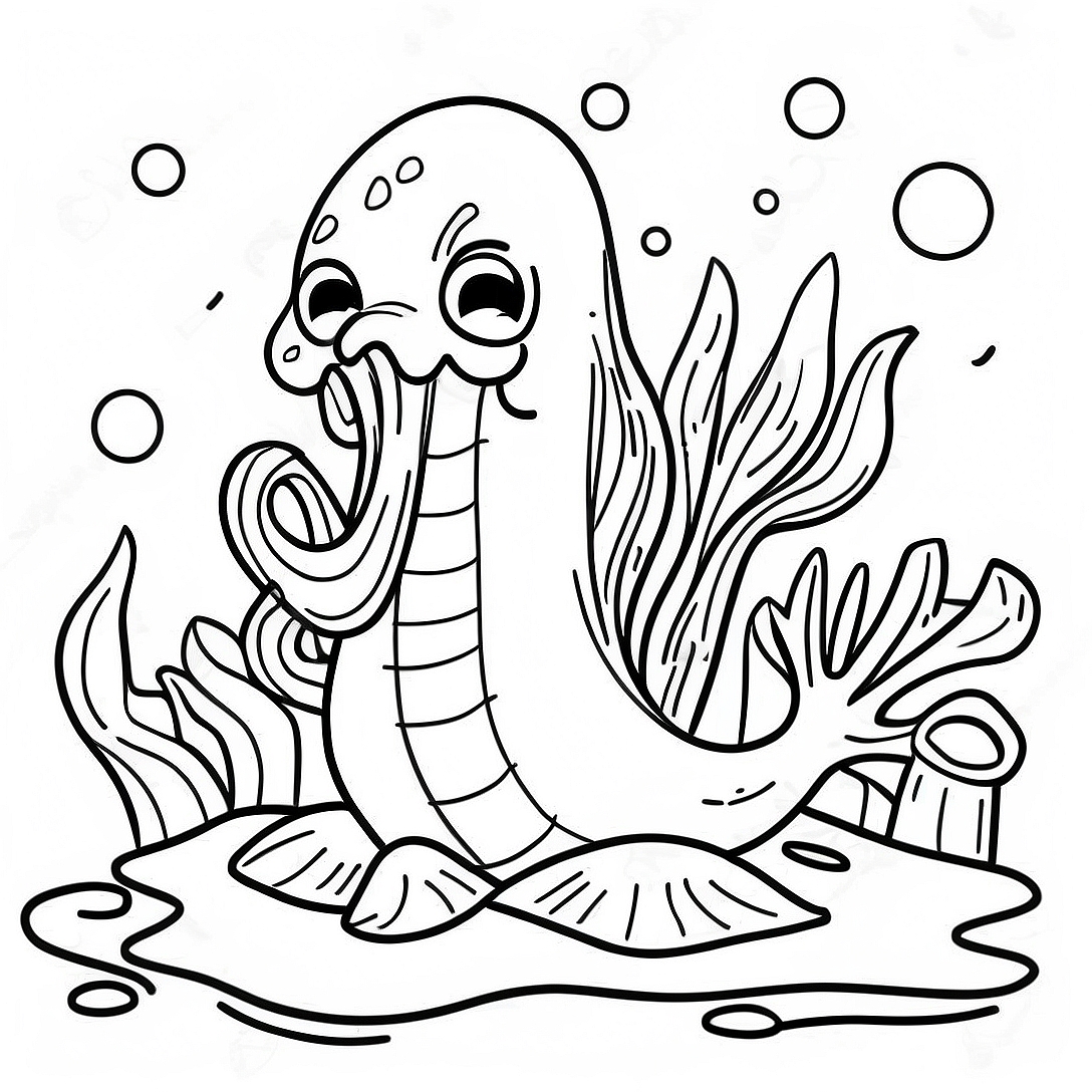 Seaweed Coloring Page | Seaweed coloring page