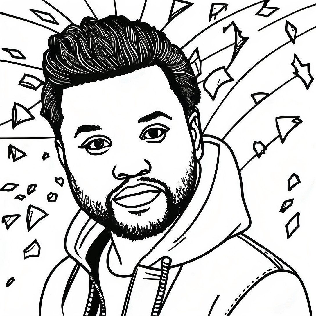 The Weeknd Coloring Page | The Weeknd coloring page