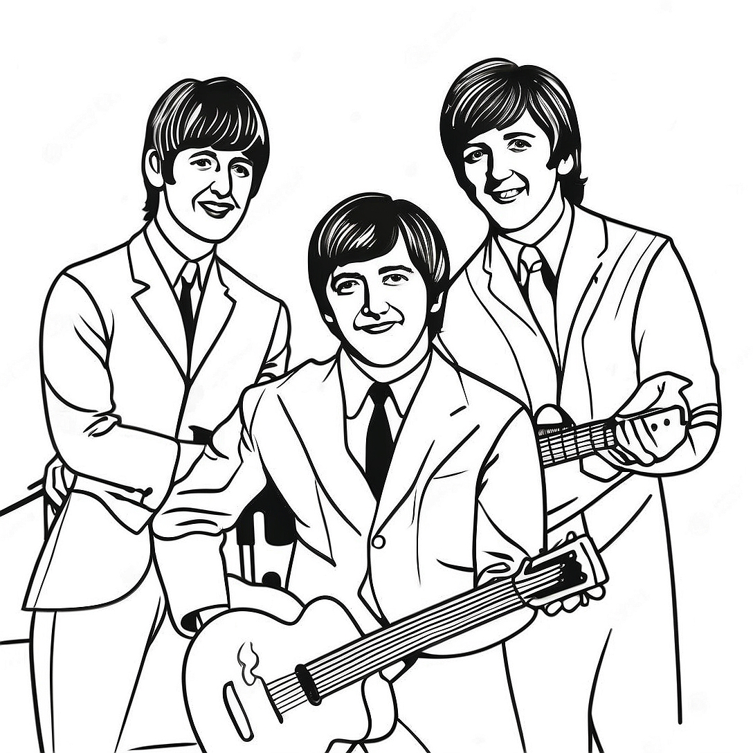Beatles Coloring Page | Beatles coloring page