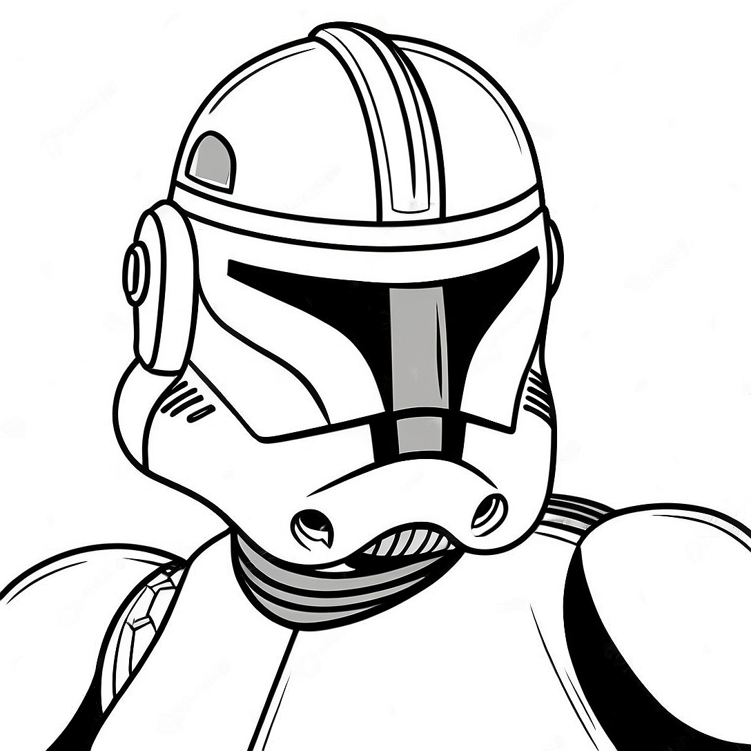 Clone Trooper Coloring Page | Clone Trooper coloring page