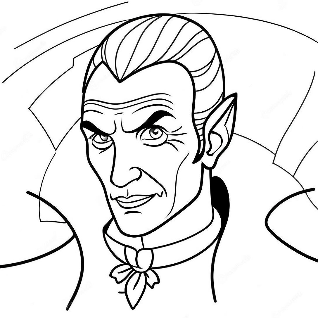 Dracula Coloring Page | Dracula coloring page