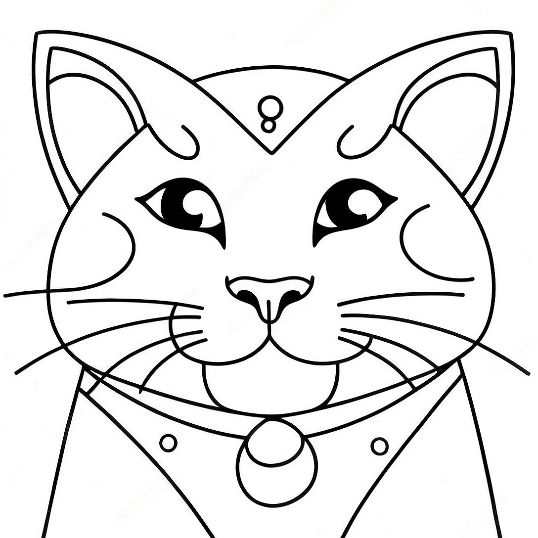 Meowscles Coloring Page | Meowscles coloring page