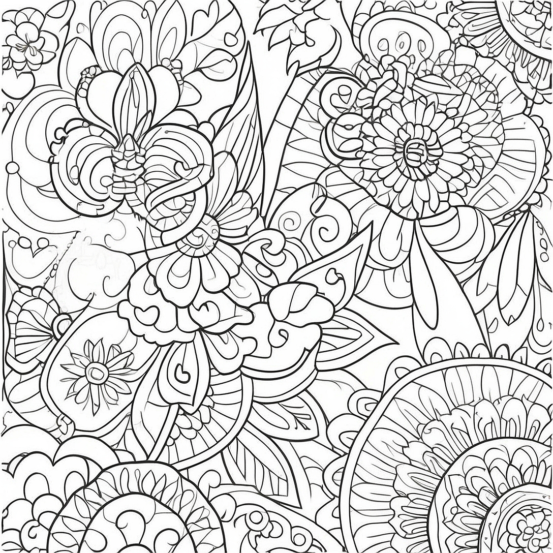 Pattern Coloring Page for Kids | Pattern coloring page